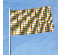 Drapeau de l'Afrique centrale - Décoration de jardin - Bannière extérieure pour balcon, mur, cour, porche