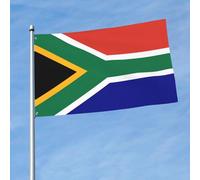 Drapeau de l'Afrique du Sud - 1,5 x 0,9 m - Drapeau décoratif sur un seul côté - À accrocher sur les balcons de pelouse et d'extérieur