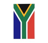Drapeau de l'Afrique du Sud - 1,5 x 0,9 m - Drapeau décoratif unilatéral pour la journée nationale de la culture en plein air