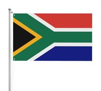Drapeau de l'Afrique du Sud à double face 91 x 152 cm Drapeau extérieur lourd triple couche double face 91 x 152 cm Bannière de jardin en polyester