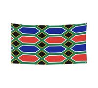 Drapeau de l'Afrique du Sud - Bannière à suspendre pour fête d'anniversaire, festival, rassemblements