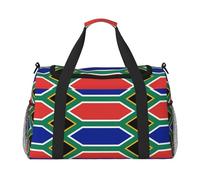 Drapeau de l'Afrique du Sud. C'est un sac de voyage à main avec une grande capacité et multifonctionnel, un incontournable pour les voyages en plein air