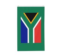 Drapeau de l'Afrique du Sud de 0,9 x 1,5 m. Imprimé double face, vertical, tissu 100 % polyester, couleurs vives et durables.