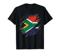 Drapeau de l'Afrique du Sud déchiré Country Pride T-Shirt