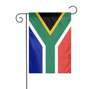 Drapeau de l'Afrique du Sud - Double face - 30,5 x 45,7 cm - Pour anniversaire, mariage, vacances, cour - Décoration extérieure