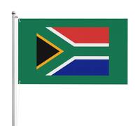 Drapeau de l'Afrique du Sud double face 91 x 152 cm Drapeau extérieur lourd triple couche double face Drapeau extérieur 91 x 152 cm Bannière de jardin en polyester