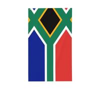 Drapeau de l'Afrique du Sud. Drapeau décoratif d'extérieur 0,9 x 1,5 m, bannière verticale en polyester. Convient pour une utilisation en extérieur