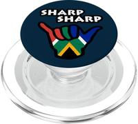 Drapeau de l'Afrique du Sud Sharp Sharp Hand Sign South African Flag PopSockets PopGrip pour MagSafe