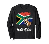 Drapeau de l'Afrique du Sud Springbok National Pride Manche Longue