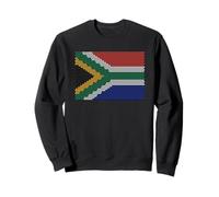 Drapeau de l'Afrique du Sud Traditionnel zoulou perlé Graphique Sweatshirt