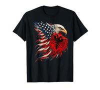 Drapeau de l'aigle albanais américain, USA Albania Pride T-Shirt Graphique avec Valeur