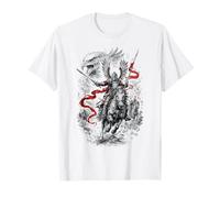 Drapeau de l'aigle hussard polonais Guerrier Pologne Art Patriotique T-Shirt