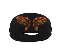 Drapeau De L'Aile Macédonienne De La Macédoine Homme Femme Bandeaux Élastique Bandeau Cheveux Large Bandeaux De Sport pour Jogging Tennis Running Football