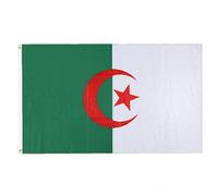 Drapeau De L'algérie 90 X 150 Cm Algérie National Drapeau National UV Fade Résistant À Bannière Algérie Polyester Flag pour Le Défilé en Plein Air