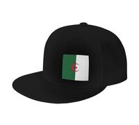Drapeau de l'Algérie Casquette de baseball personnalisée avec photo imprimée, chapeau de soleil d'été réglable unisexe, noir, taille unique