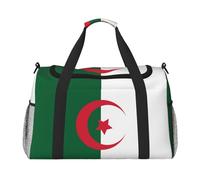 Drapeau de l'Algérie. C'est un sac de voyage à main avec une grande capacité et multifonctionnel, un incontournable pour les voyages en plein air