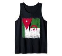 Drapeau de l'Algérie de la Jordanie | Racines algériennes jordaniennes Débardeur