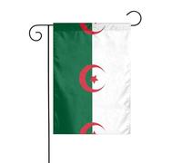 Drapeau de l'Algérie Décoration Extérieure Drapeau de Jardin Suspendu Petit Drapeau de Jardin Hiver Noël Drapeau Extérieur 30,5 x 45,7 cm