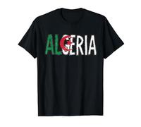 Drapeau de l'Algérie Design Vintage Style Graphique Souvenir Algérien T-Shirt Graphique avec Valeur