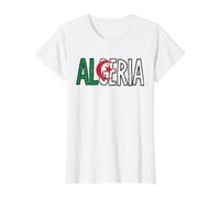 Drapeau de l'Algérie Design Vintage Style Graphique Souvenir Algérien T-Shirt Graphique avec Valeur