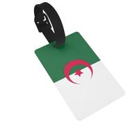 Drapeau de l'Algérie - Étiquette de bagage de voyage - Protection de la vie privée - Étiquettes d'identification personnalisées pour sac de voyage