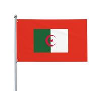 Drapeau de l'Algérie imprimé pour extérieur, terrasse, pelouse, décoration de fête. Affichez fièrement votre style