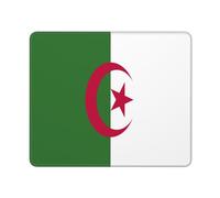 Drapeau De L'Algérie Imprimé Tapis De Souris Portable Mouse Pad Bords Cousus Mousepad pour Travail Jeu Voyage 25X30Cm