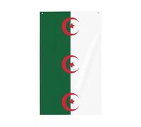 Drapeau de l'Algérie léger, tombant et facile à installer, le drapeau est adapté pour une utilisation en intérieur et en extérieur.