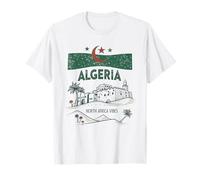 Drapeau de l'Algérie Oasis du Désert Afrique du Nord Vibes Souvenir T-Shirt