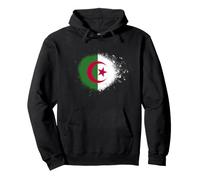 Drapeau de l'Algérie - Peinture en Spray - Style éclaboussures Sweat à Capuche