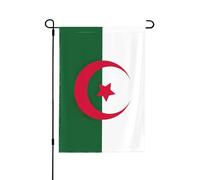 Drapeau de l'Algérie pour jardin d'automne double face, décoration saisonnière durable pour décoration de porche