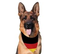 Drapeau de l'Allemagne Bandanas pour animaux de compagnie de grande et moyenne taille, 30 × 70 cm Chien allemand Velours Banana, écharpe Bibs Chiots pour chat animal de compagnie