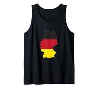 Drapeau de l'Allemagne - Drapeau Allemand sous la Forme d'une Carte Débardeur