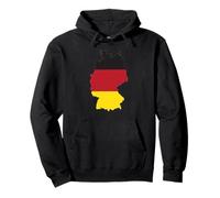 Drapeau de l'Allemagne - Drapeau Allemand sous la Forme d'une Carte Sweat à Capuche
