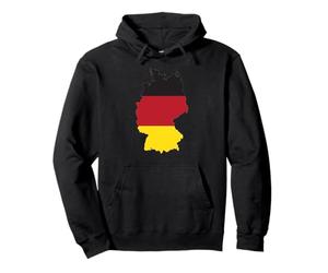 Drapeau de l'Allemagne - Drapeau Allemand sous la Forme d'une Carte Sweat à Capuche