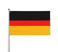 Drapeau de l'Allemagne - Drapeaux décoratifs d'extérieur de 0,9 x 1,5 m, légers et beaux, adaptés pour les terrasses en plein air et les célébrations de festivals.