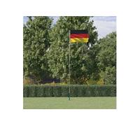 vidaXL Drapeau de l'Allemagne et mât 5,55 m Aluminium