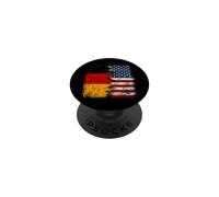 Drapeau de l'Allemagne USA Racines allemandes PopSockets PopGrip Adhésif
