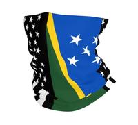 Drapeau De L'Amérique Et Drapeau De L'Archipel Cache-Col Imprimé Bandeaux Élastique Écharpe Tube pour Randonnée Moto Course À Pied 26X30CM