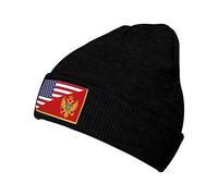 Drapeau De L'Amitié Amérique-Monténégro Femme Homme Bonnet De Trawler Léger Watch Cap Doux Bonnet De Pêcheur pour Randonnée Toutes Les Saisons Casque Moto