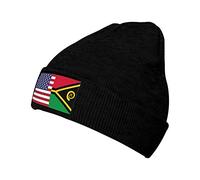 Drapeau De L'Amitié Amérique-Vanuatu Femme Homme Bonnets Hiver Élastique Skull Cap Confortable Bonnet De Pêcheur pour Randonnée Course À Pied Casque Moto