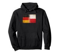 Drapeau de l'amitié Grunge Allemagne Pologne Sweat à Capuche