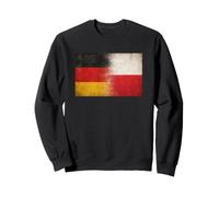 Drapeau de l'amitié Grunge Allemagne Pologne Sweatshirt