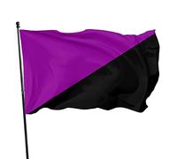 Drapeau de l'anarchisme Queer 3x5 pieds, couleurs vives et résistant aux UV, bannières murales pour l'extérieur et l'intérieur
