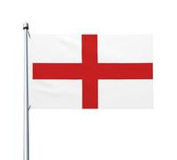 Drapeau de l'Angleterre 9,6 x 1,5 m double face - Bannière robuste d'extérieur et de jardin, parfaite pour chambre à coucher et jardin