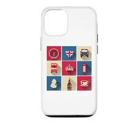 Drapeau de l'Angleterre avec Bus de Londres Coque pour iPhone 12/12 Pro