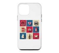 Drapeau de l'Angleterre avec Bus de Londres Coque pour iPhone 12 Mini