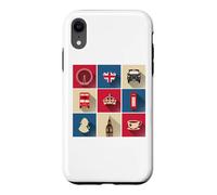 Drapeau de l'Angleterre avec Bus de Londres Coque pour iPhone XR