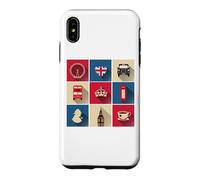 Drapeau de l'Angleterre avec Bus de Londres Coque pour iPhone XS Max