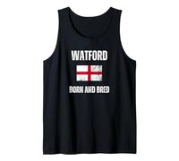 Drapeau de l'Angleterre Classique Watford Born and Bred pour Hommes, Femmes, Enfants Débardeur